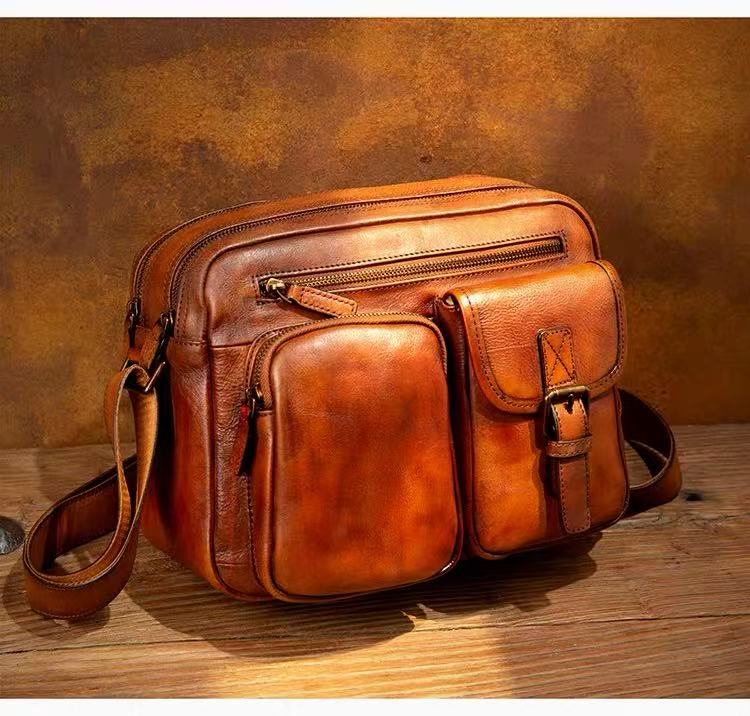 Retro Cowhide Shoulder Bag