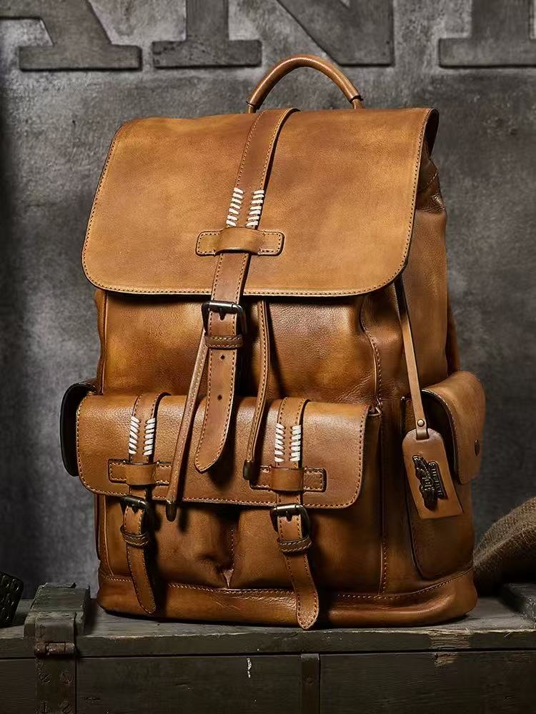 Vintage Leather Backpack