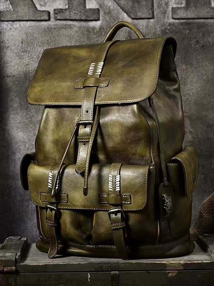 Vintage Genuine Leather Backpack