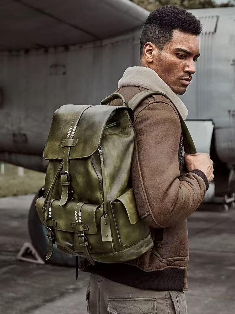 Vintage Genuine Leather Backpack